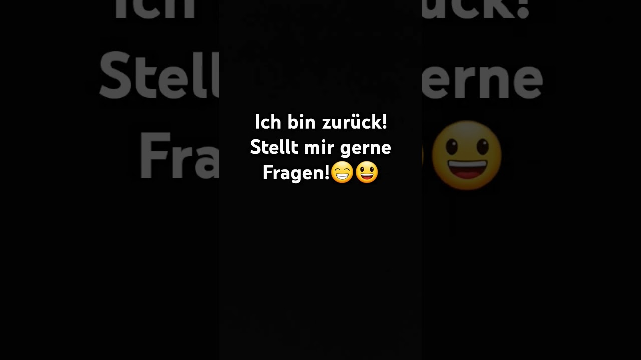 Ich hatte ne Youtubepause und vergessen zu sagen. Sorry.😥