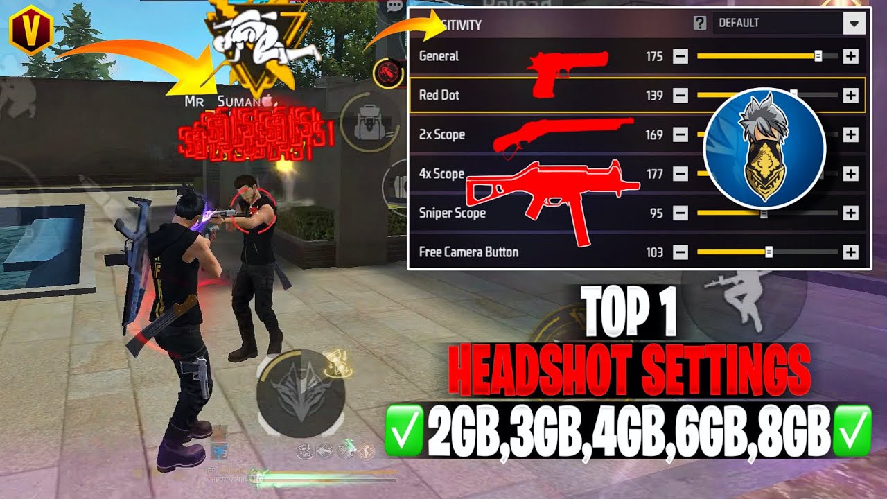Free Fire Headshot Setting After Ob55 Update 2026⚡Best Sensitivity settings ⚙️|Sensitivity setting