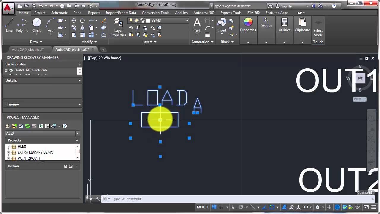 AutoCAD Electrical - Editing Components