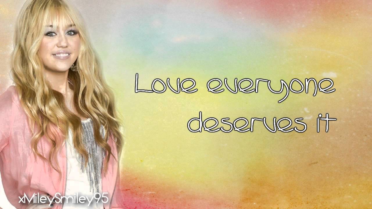 Hannah Montana ft. Sheryl Crow - Need A Little Love (with lyrics)