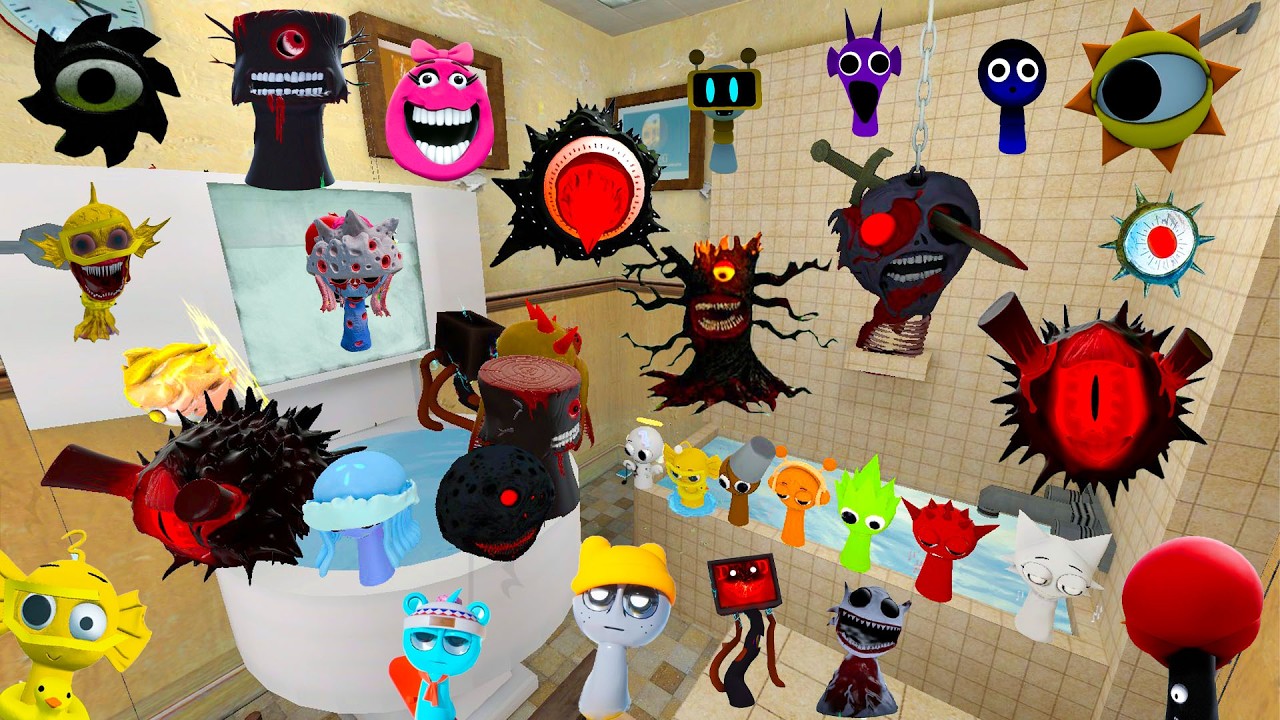 TOILET NEW MR SUN TREE LIME EVOLUTION HORROR SPRUNKI FAMILY SONG SPARTAN KICKING in Garry's Mod!