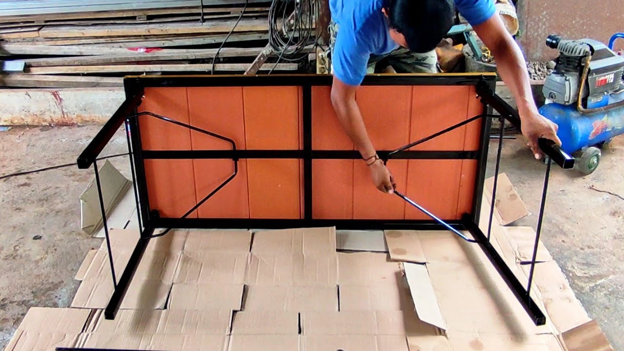 MEJA LIPAT BESI, Meja Lipat Simpel Mudah Di Bawa Kemana-mana