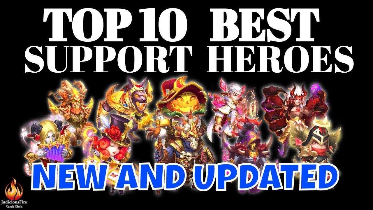Castle Clash TOP 10 Best Heroes SUPPORT HEROES