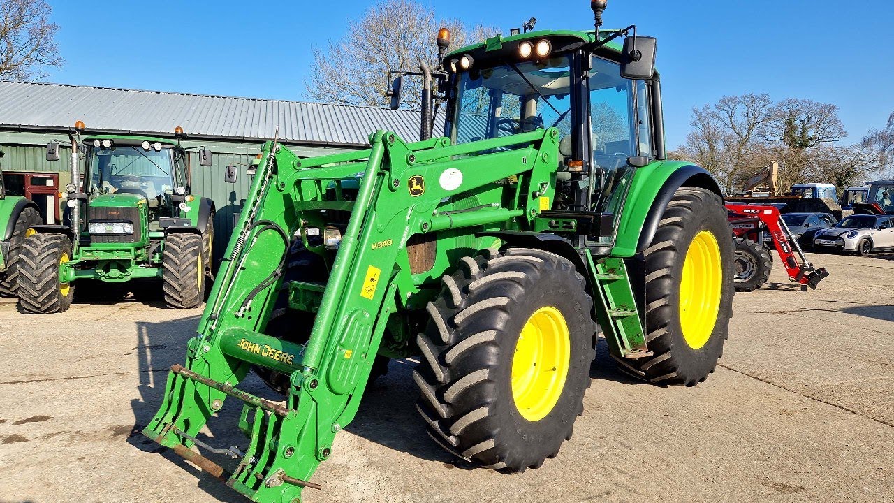 2004 John Deere 6420 4WD Tractor with JD 340 Front Loader - 21204