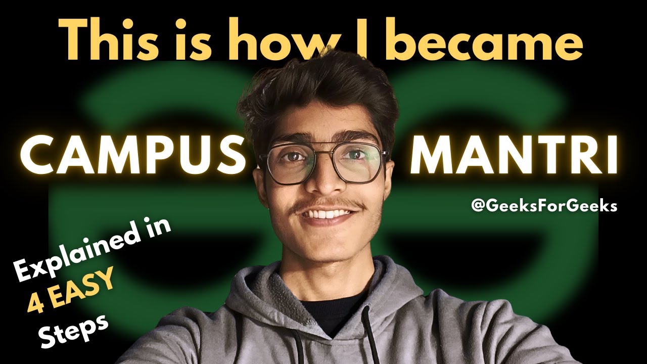 🚀 How I Became a Campus Ambassador for GeeksForGeeks in 4 Easy Steps!