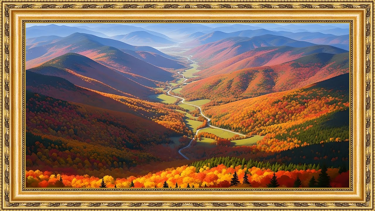 Autumn Forest Paintings | 1HR 4K Cozy Fall TV Art Screensaver for Living Room