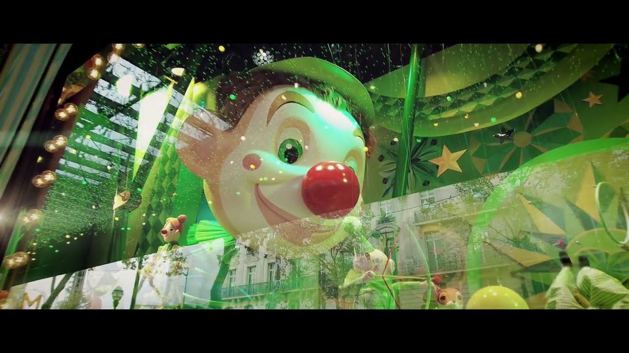 PARIS CHRISTMAS VITRINES DE NOEL DES GALERIES LAFAYETTE HAUSSMANN 2022
