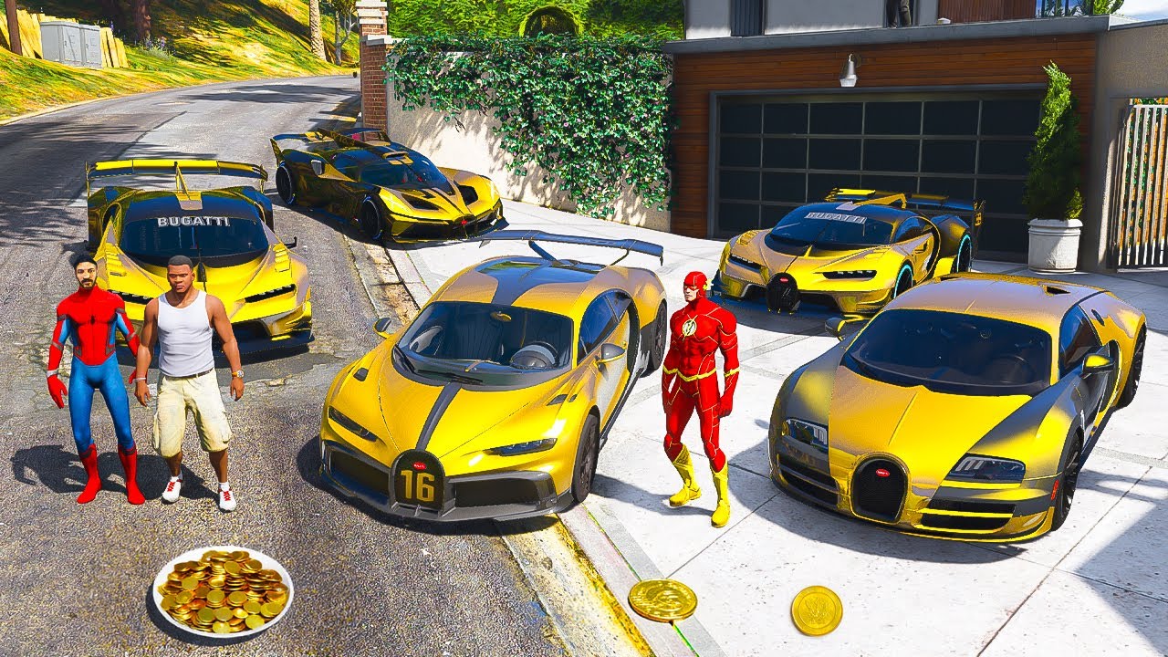Flash’ın Çalınan Altın Bugatti Arabalarını Geri Aldım ⚡ GTA 5