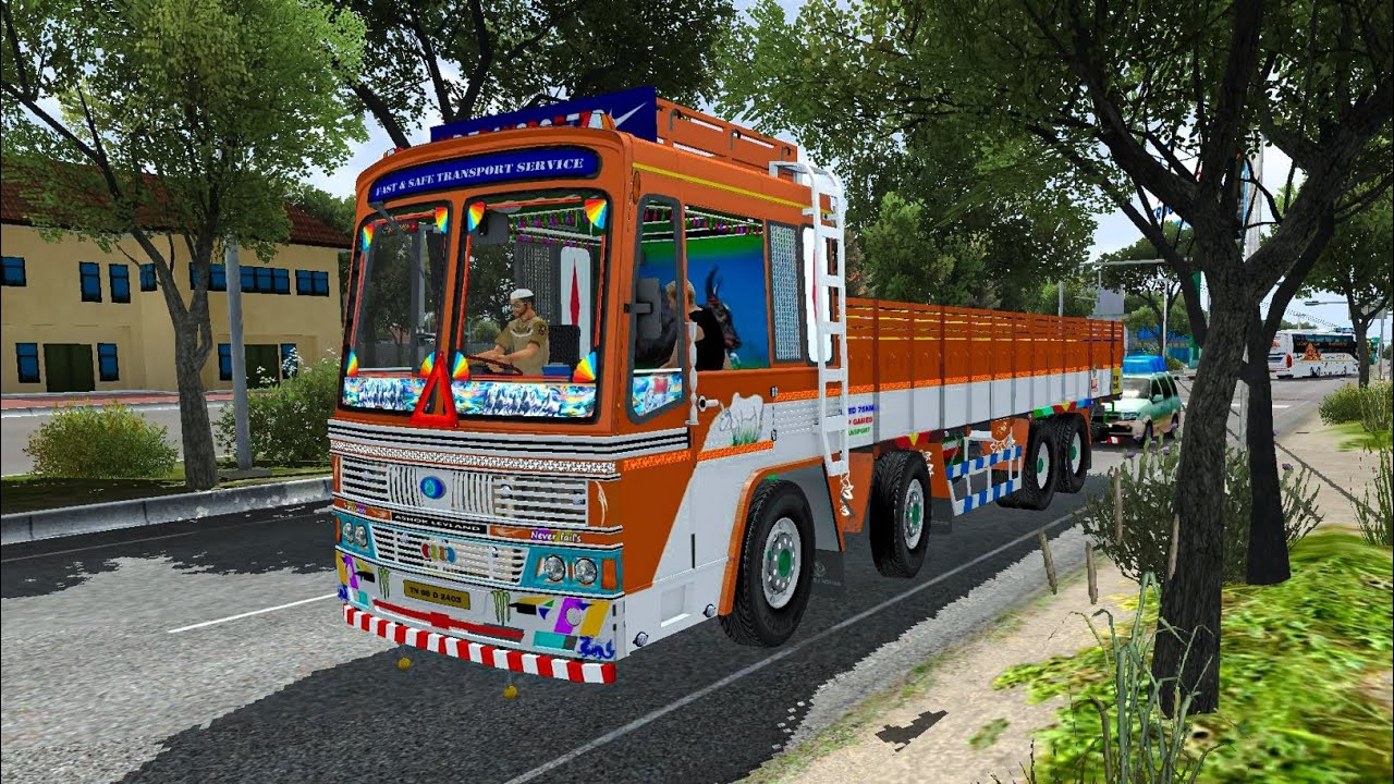 🚛 Heavy Cement Delivery 🚧 | Ashok Leyland 14 Chakka Truck ✅ | BUSSID