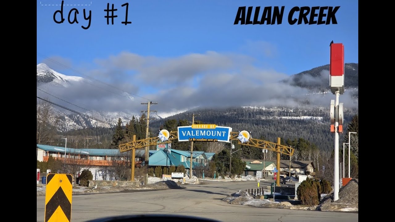 Sledding At Allan Creek in Valemount (day #1)
