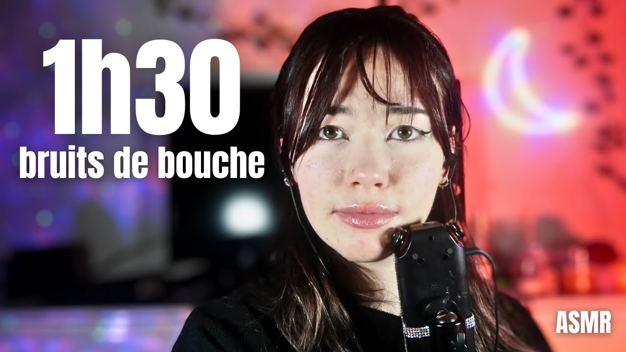 ASMR ִֶ☾₊ 1H30 de BRUITS DE BOUCHE INTENSES au Tascam (SPECIAL 10K🥳)