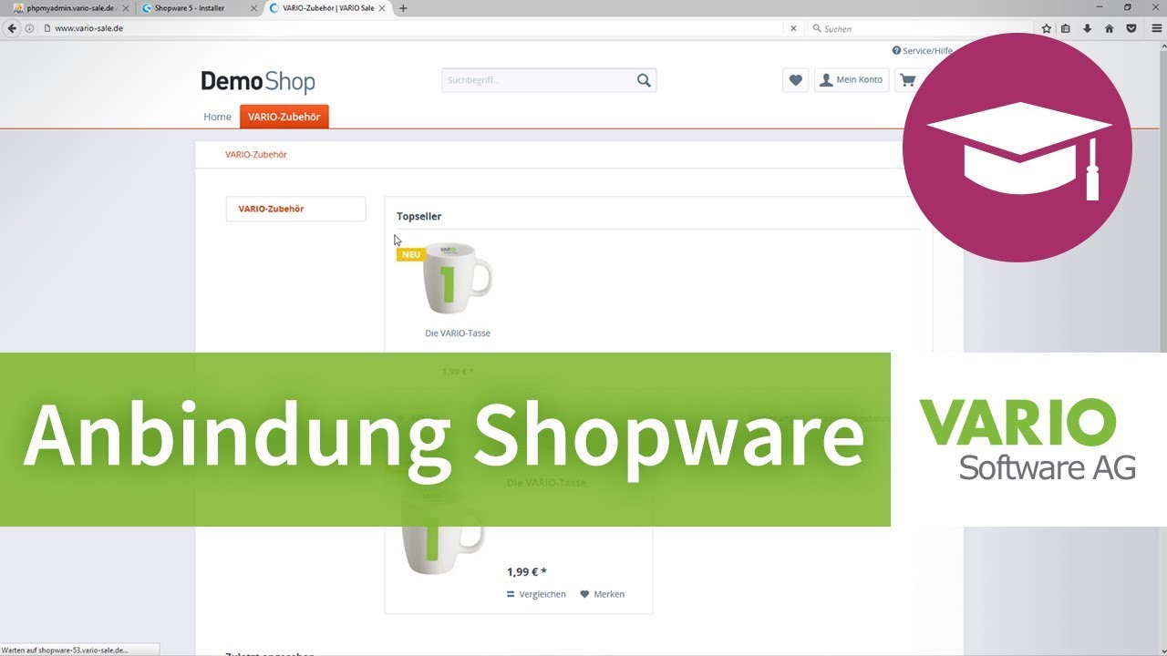 Anbindung eines Shopware-Onlineshops an die VARIO 8 Warenwirtschaftssoftware | Tutorial