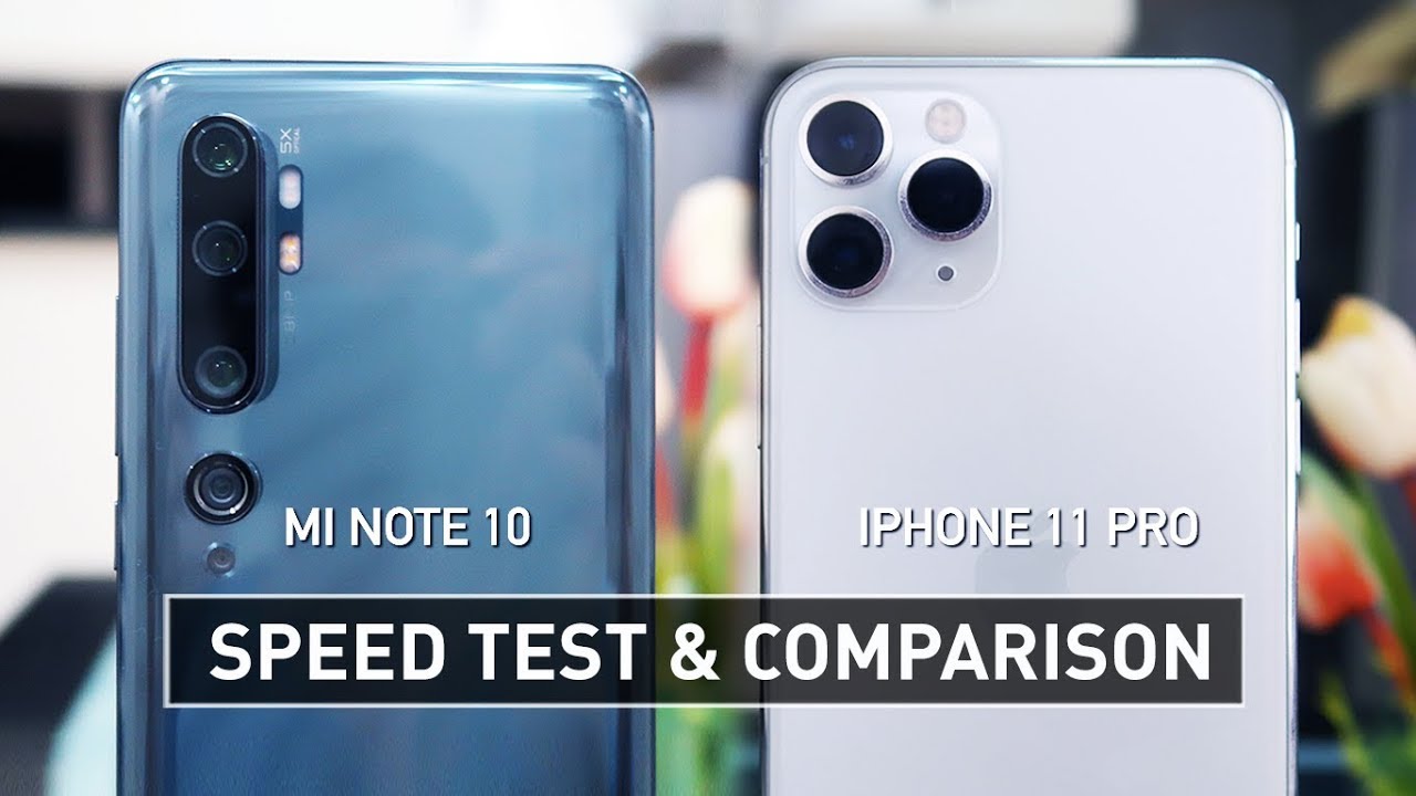 Mi Note 10 vs iPhone 11 Pro SPEED TEST | Zeibiz