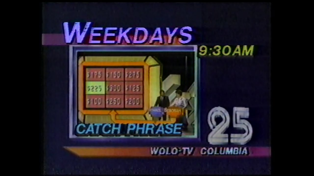 ABC/WOLO commercials, 11/10/1985