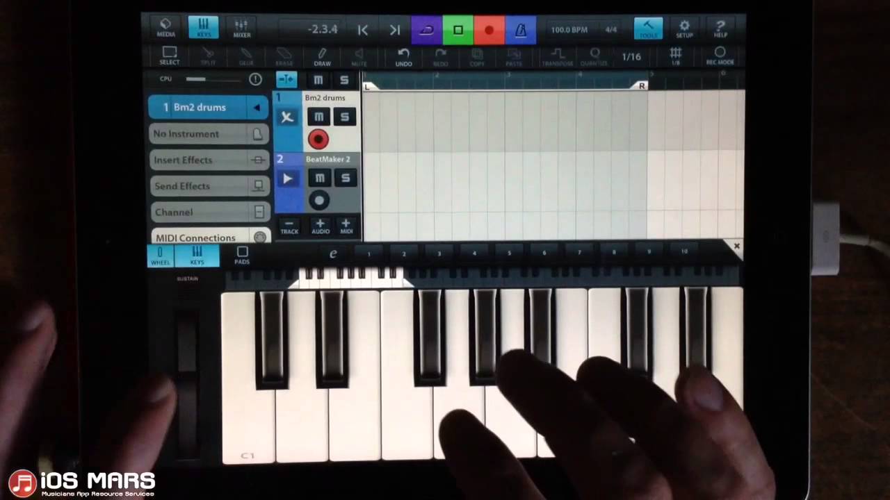 Cubasis: Syncing audio with virtual midi and Audiobus