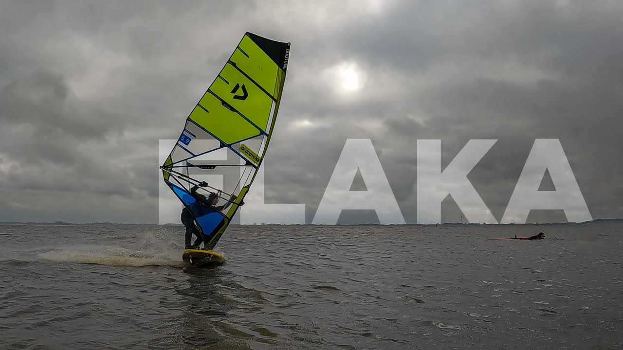 SICK FREESTYLE WINDSURFING session in the river Elbe | Ivenfleth
