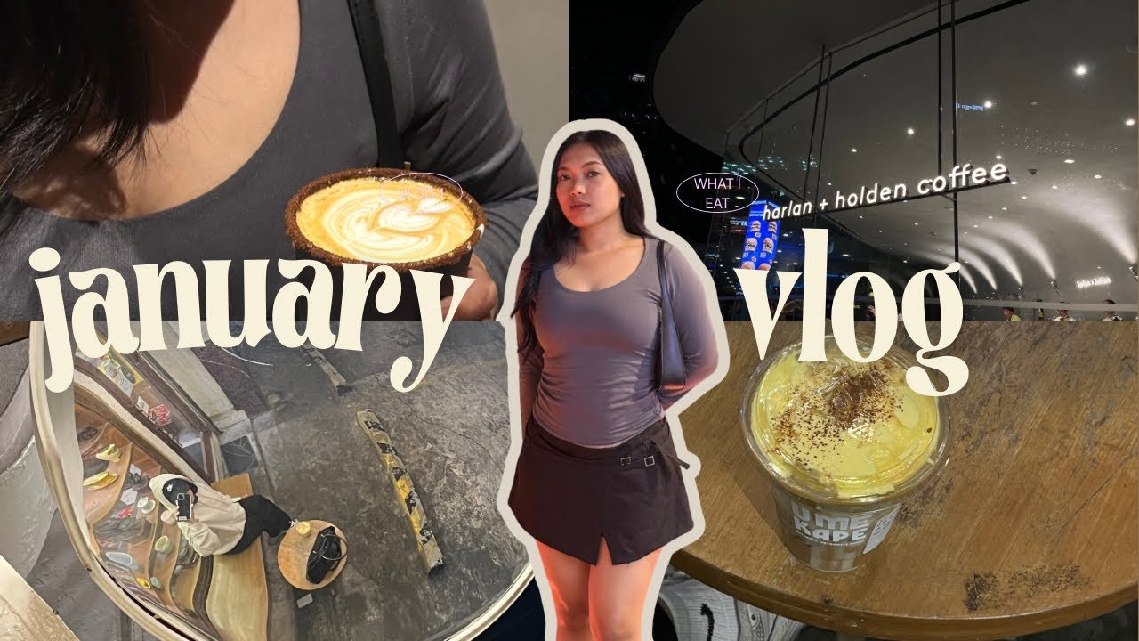 January diaries 🎀  (what i eat, coffee and daily life as a working student+fiesta) ✨