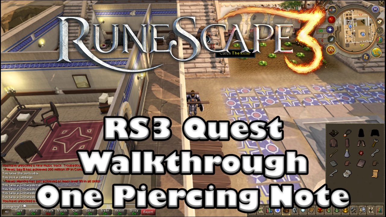RS3 Quest Walkthrough - One Piercing Note - 2016 (Up to Date)