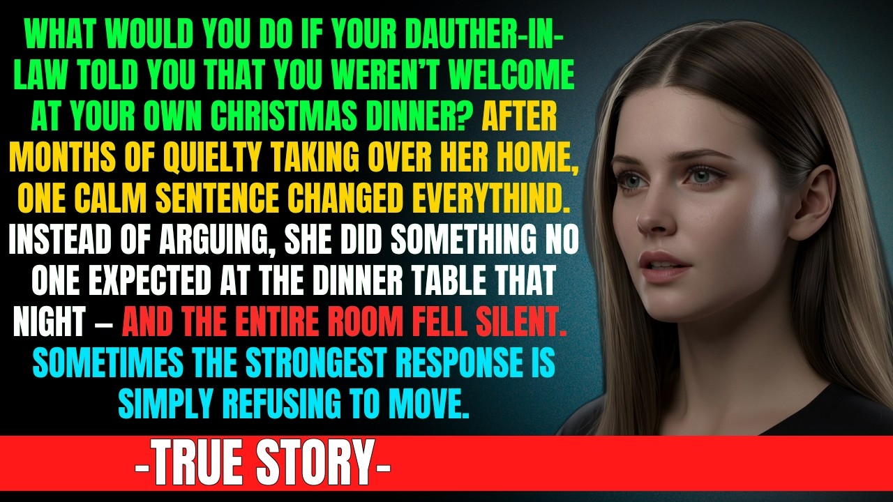 My Daughter-in-Law Tried to Kick Me Out of My Own Christmas Dinner So I Sat at the Head of the Table