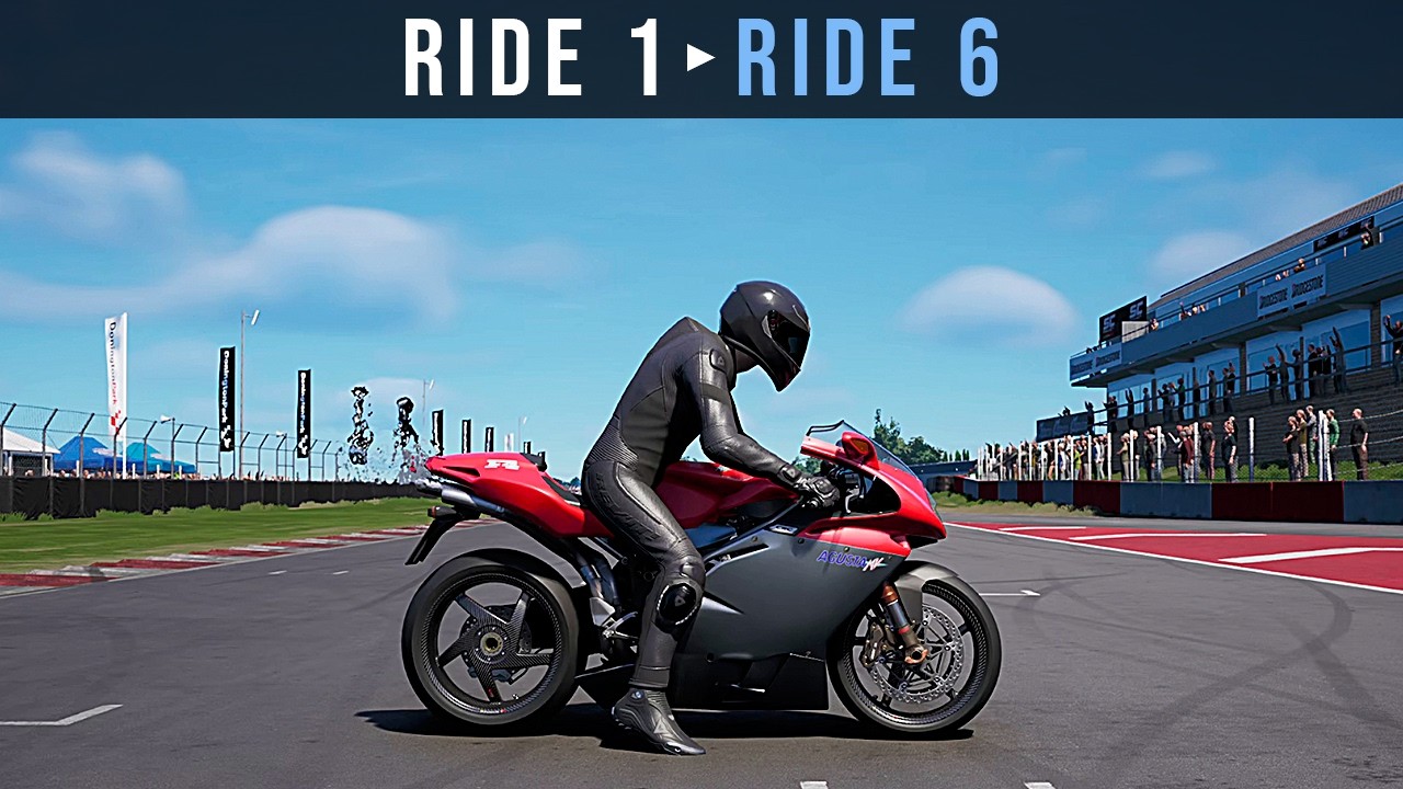RIDE 1-6 Gameplay & Sound Test - MV Agusta F4 750 (1998)