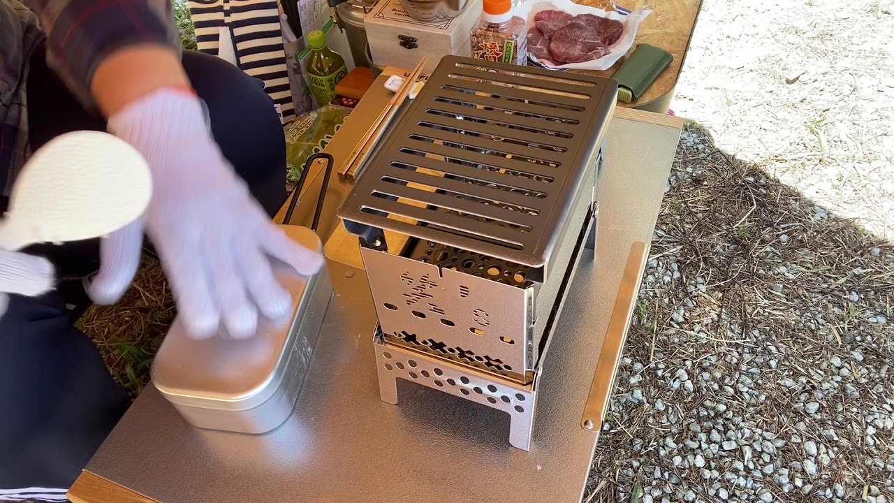 笑's B6君で一人焼肉【おうちでキャンプめし🍙】