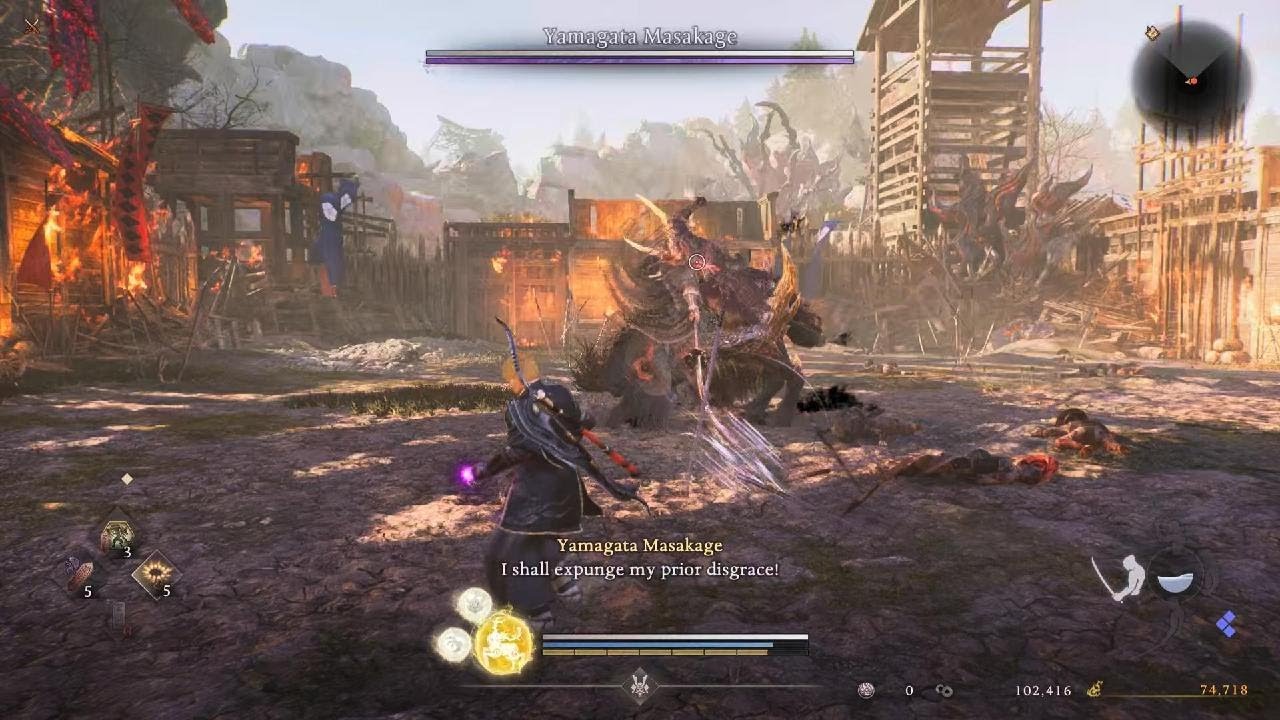 Nioh 3 Yamagata Masakage Boss Fight 2