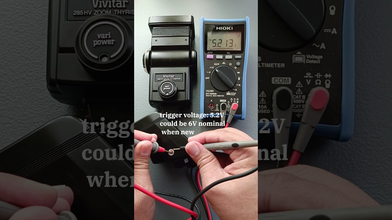 Flash trigger voltage of 1980s Nikon SB-22 Speedlight and Vivitar 285HV