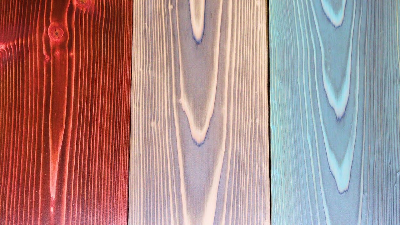 Stained Shou Sugi Ban | How to Burn Wood and add Color