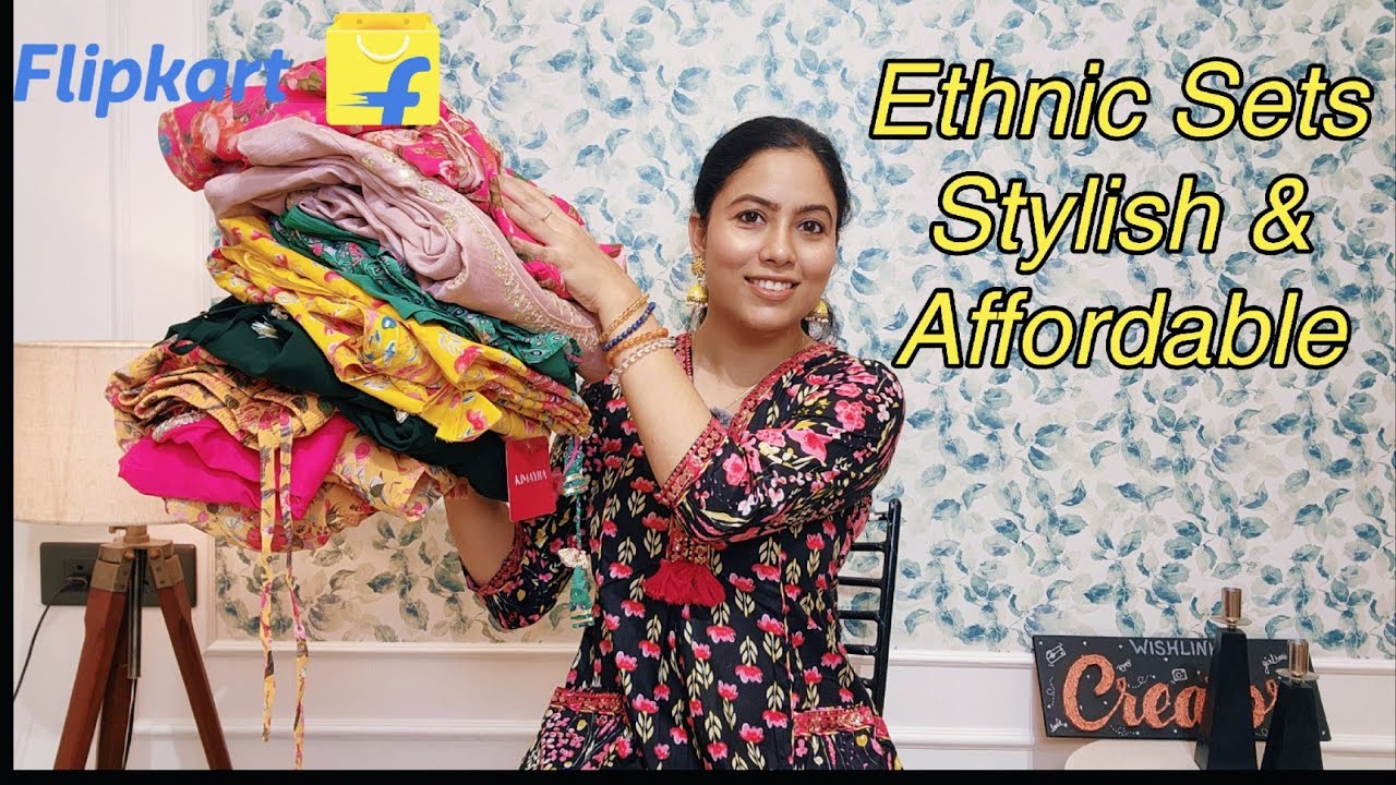 Best Flipkart Ethnic Sets Haul | Stylish Festive Outfits Anarkali Sets & Shrug Set Haul