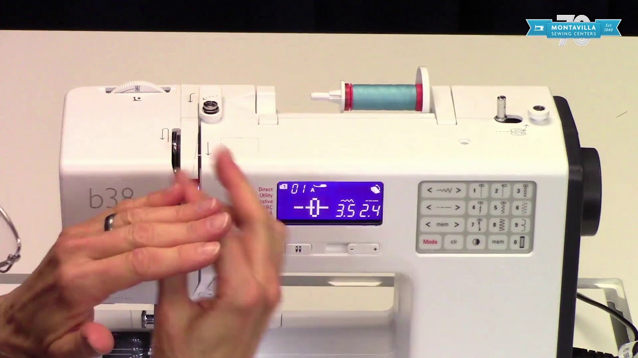 How to Thread the Bernette b38 Sewing Machine - Montavilla Sewing