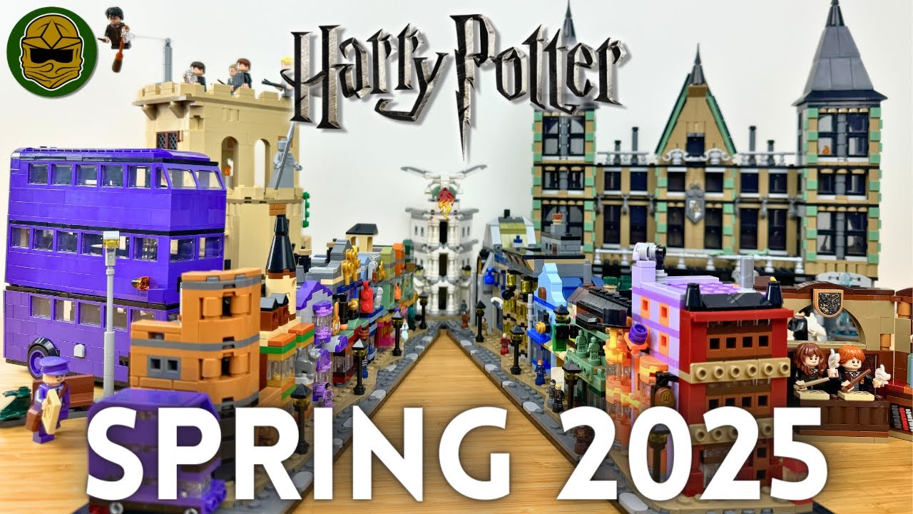 Весенняя коллекция LEGO® Гарри Поттер 2025 года: поместье Малфоев, Косой переулок, Рыцарский авто...