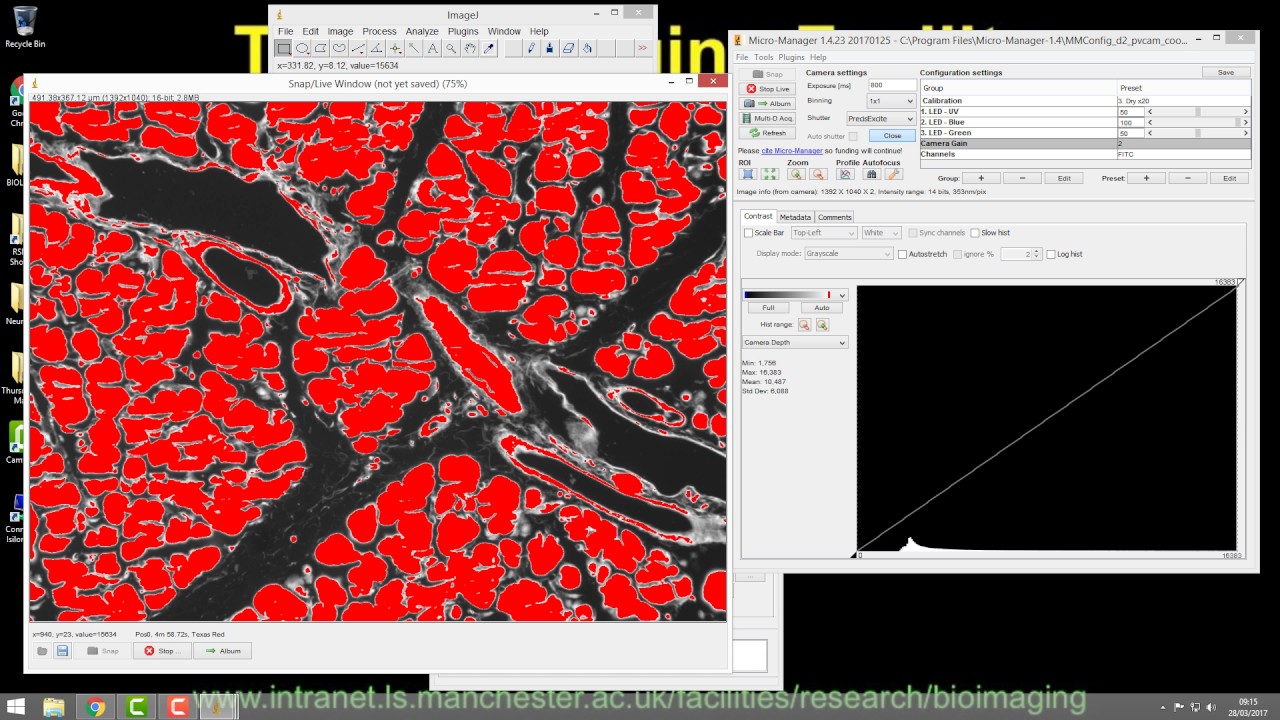 Snapshots with Micromanager