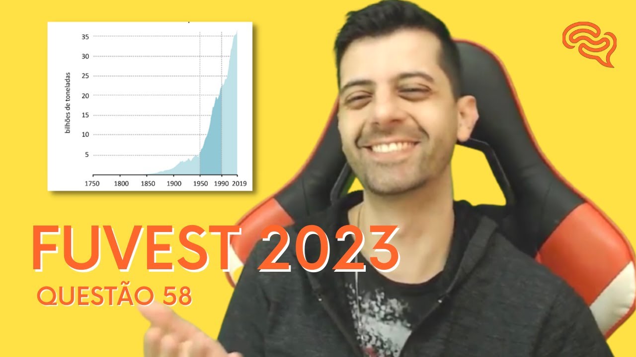 FUVEST 2023 - Q58 - O gráfico mostra a quantidade de emissão de CO2 (em bilhões de toneladas) em