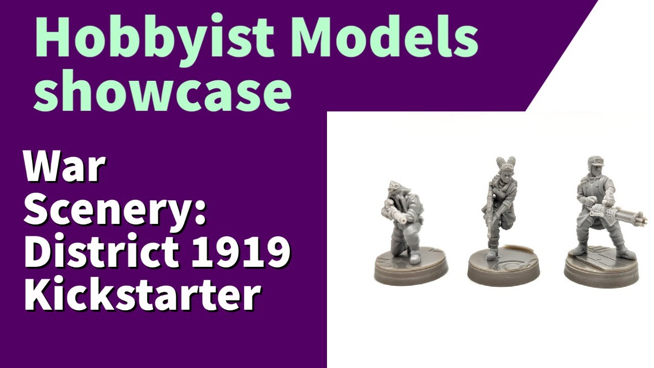 Hobbyist Models showcase - War Scenery District 1919 Sci-Fi Metropolis Kickstarter