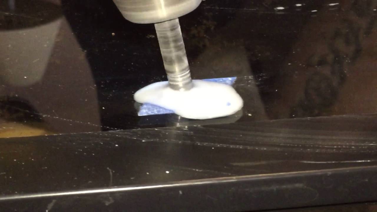 Drilling a hole thru glass with 