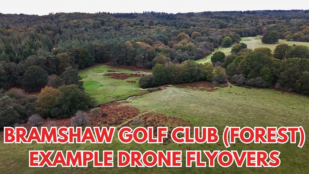 BRAMSHAW GOLF CLUB: FOREST COURSE - Drone Hole Flyover Examples
