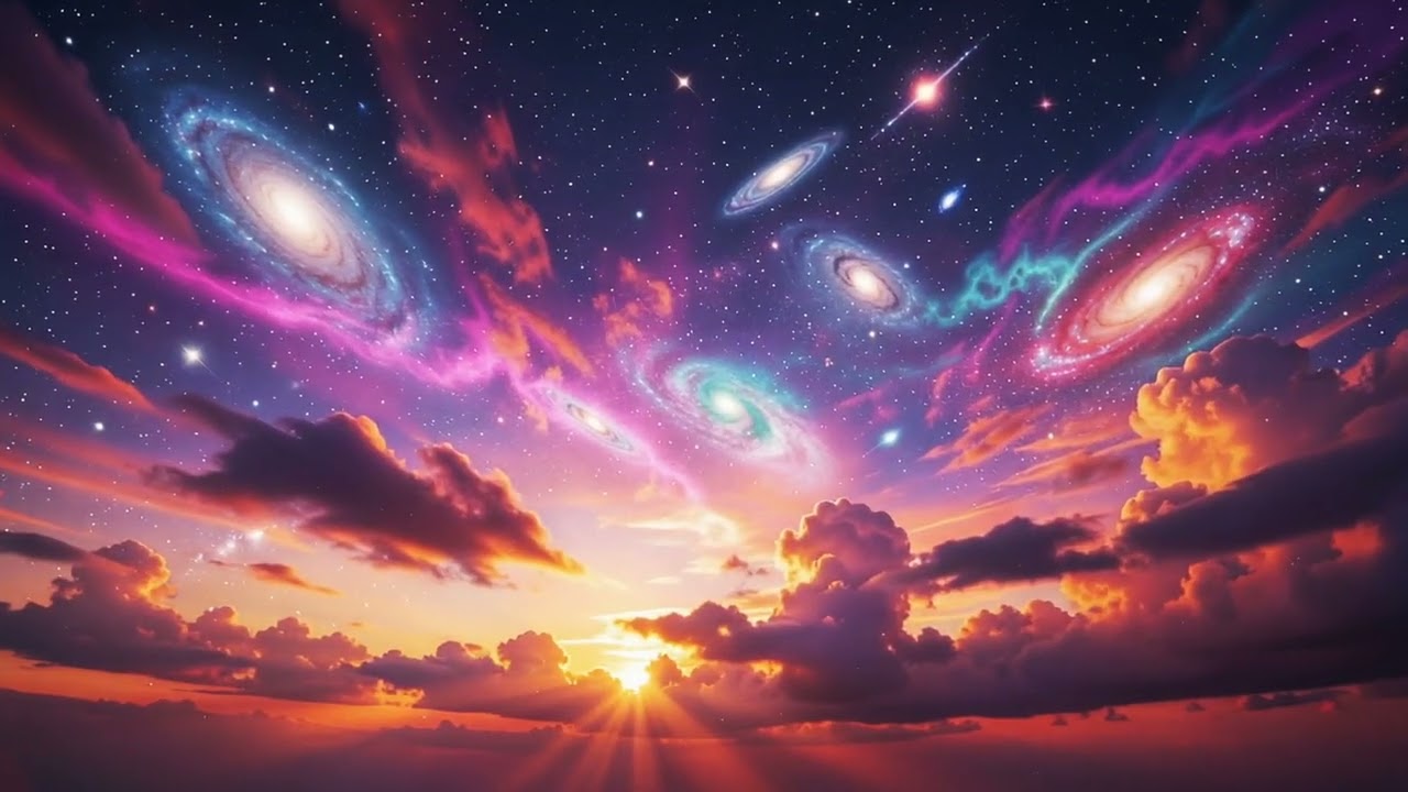 Dreamy Space Galaxy 🌌✨ Milky Way 🌌 Visual Ambience 🚀 Background Screensaver 🌌 3.5hrs 🚀 Studying