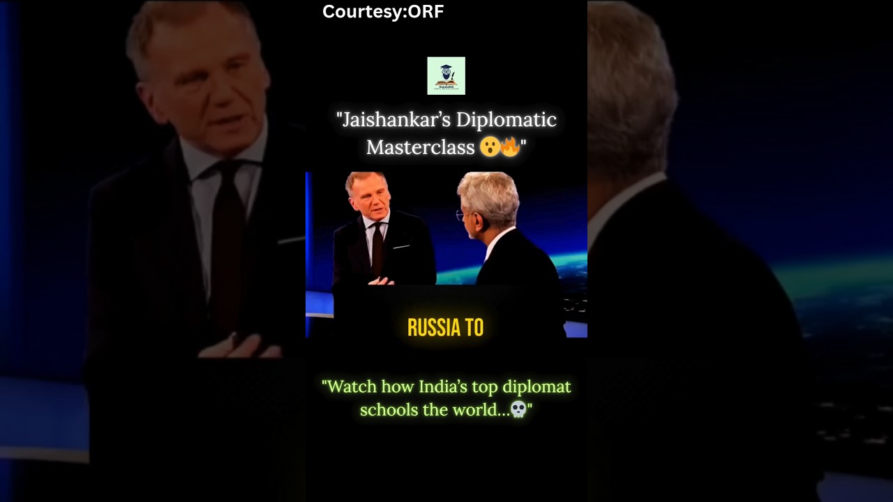 Diplomacy Without Saying It: Jaishankar&rsquo;s Calm Fire on Europe hypocrisy. 🗿📈