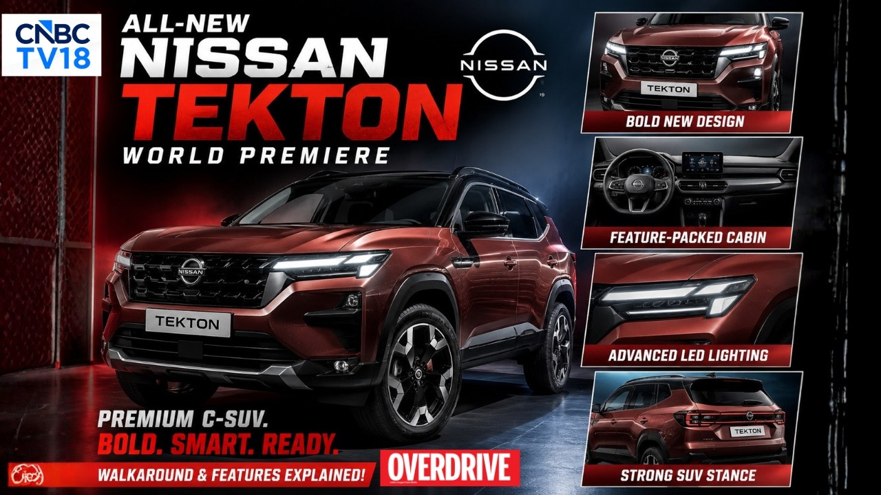 Nissan TEKTON Pierwsze wrażenie: nadwozie, wnętrze i wyposażenie | Overdrive | CNBC TV 18