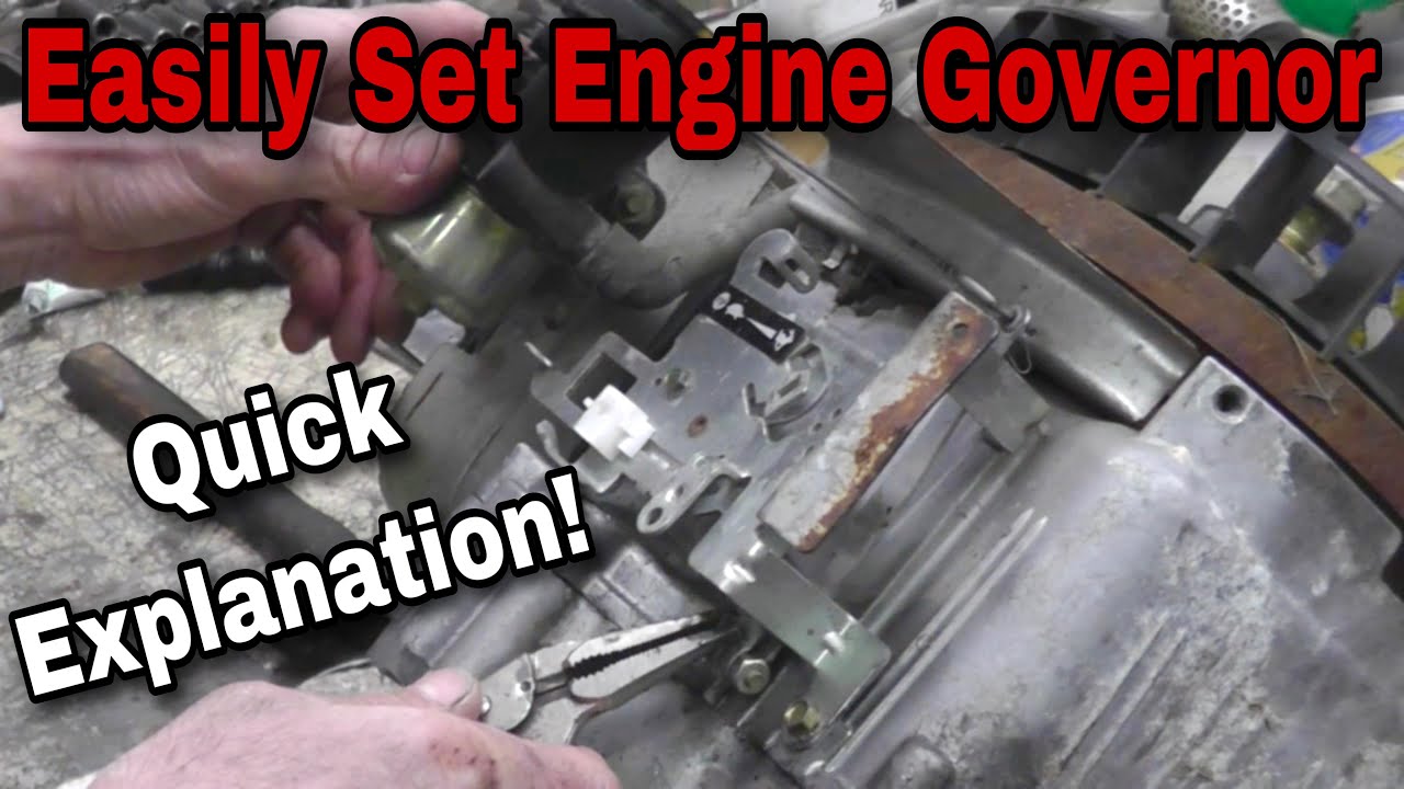 How To Properly Set the Governor On A Small Engine - With Taryl