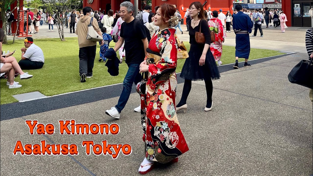 Yae Kimono Asakusa,Tokyo 2024 ~ Embracing the beauty of Japanese tradition with this kimono. 🎎