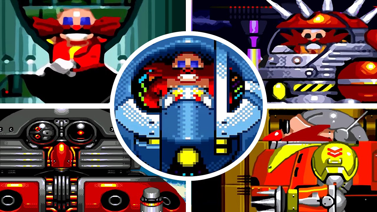 Sonic the Hedgehog 1, 2, CD, 3&K - Final Bosses (No Damage).