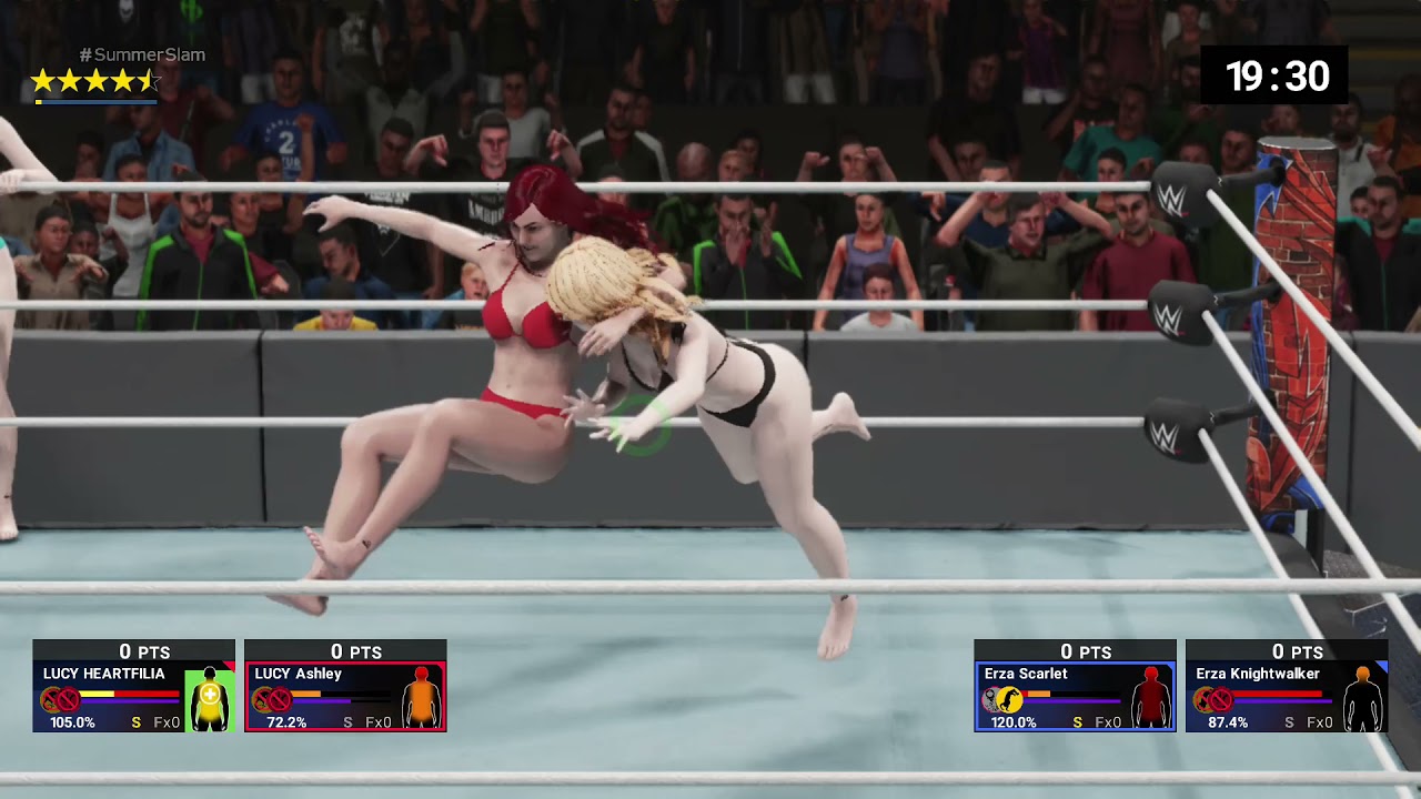 Lucy Ashley And Lucy Heartfilia VS Erza Scarlet And Erza Knightwalker thin thong Stinkface Ironman