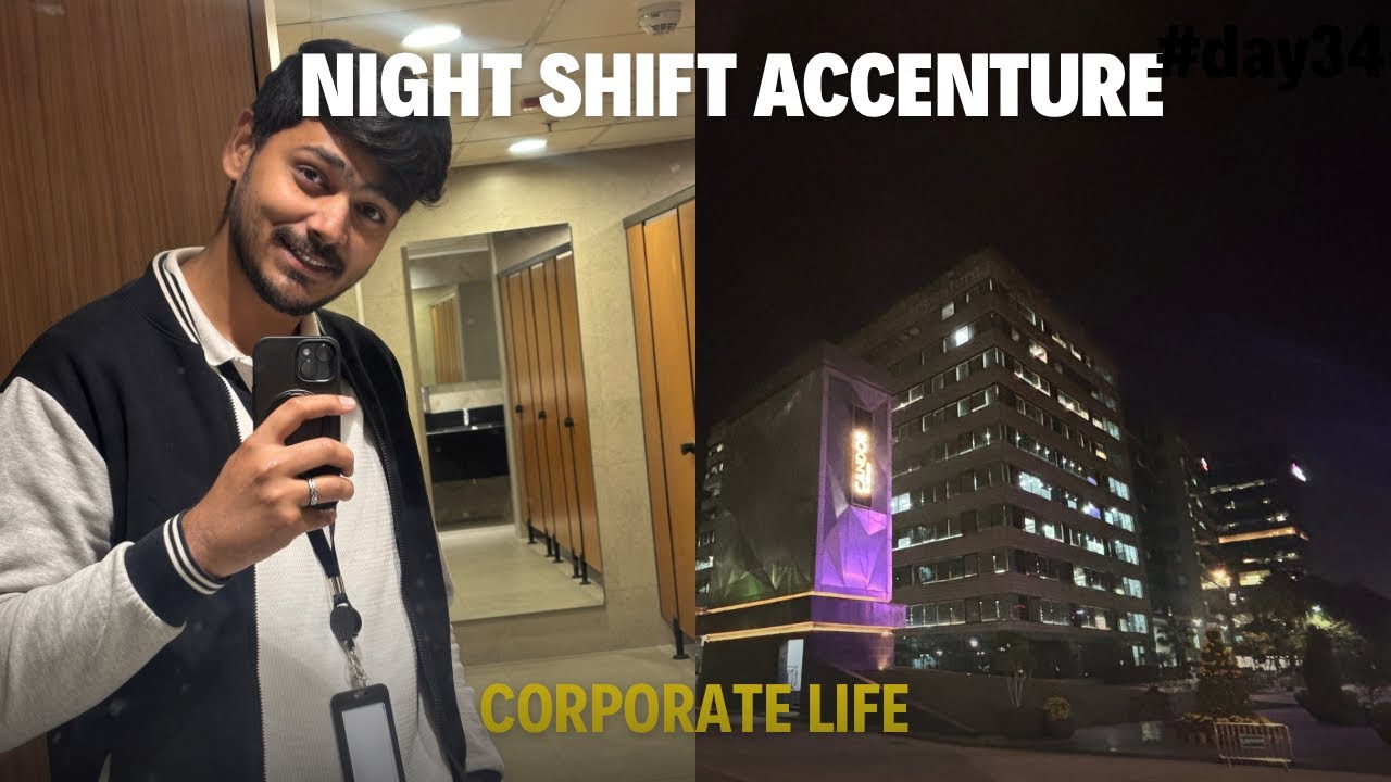 Night Shift in Accenture 🌙 | Real Corporate Routine | Delhi Wala Yash