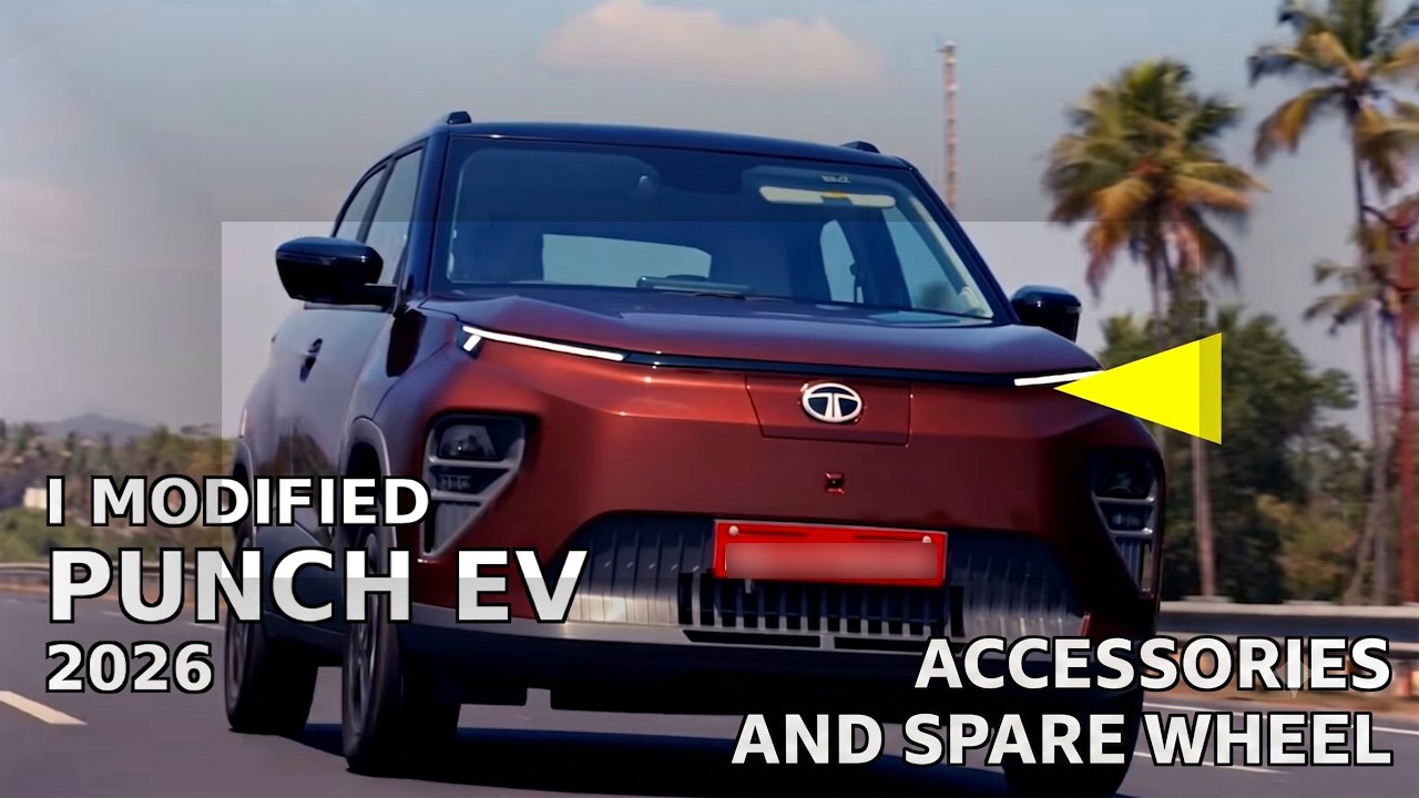 Я прокачал свой Tata Punch EV! Эстетические улучшения и установка запасного колеса