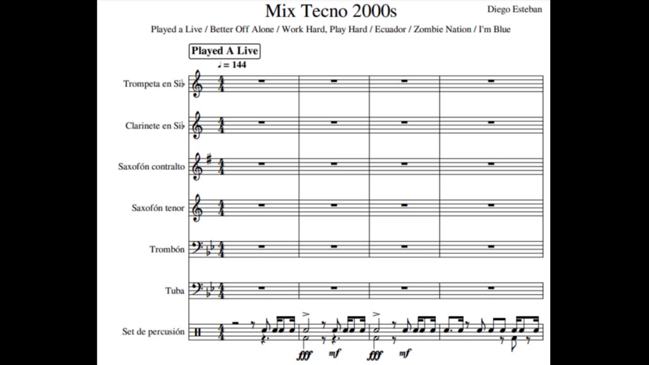CHARANGA TECNO 2000s - Played A Live, Better Off Alone, Ecuador, Zombie Nation, I'm Blue