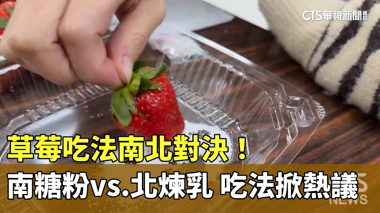 草莓吃法南北對決！　南糖粉vs.北煉乳　吃法掀熱議｜華視新聞 20260311 @華視新聞 CH52