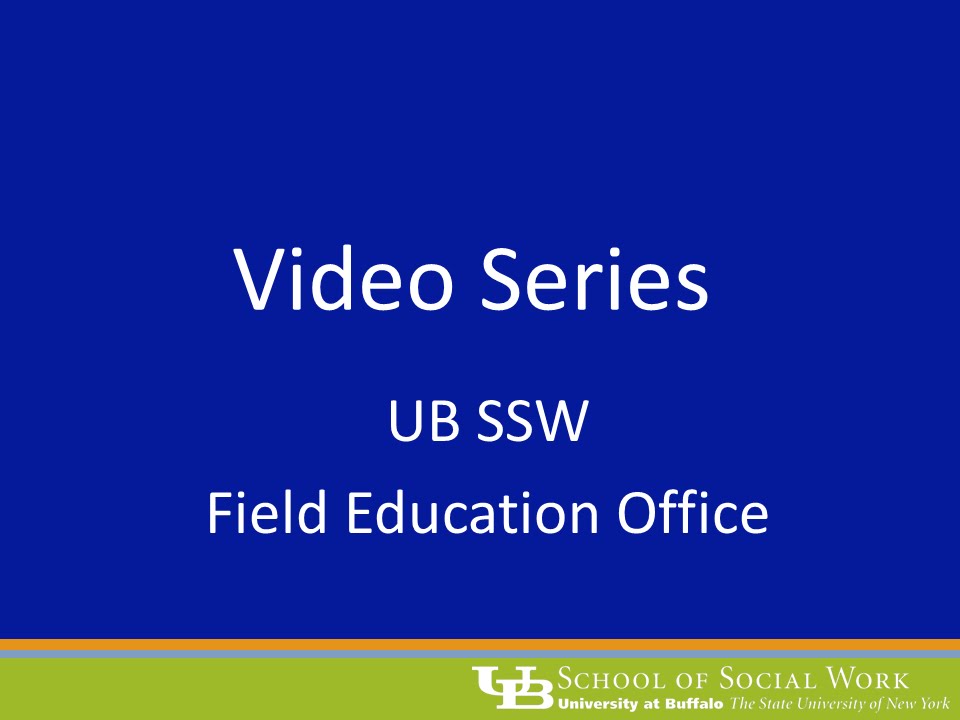 Learning Contracts in Social Work Field Education - UBSSW Field