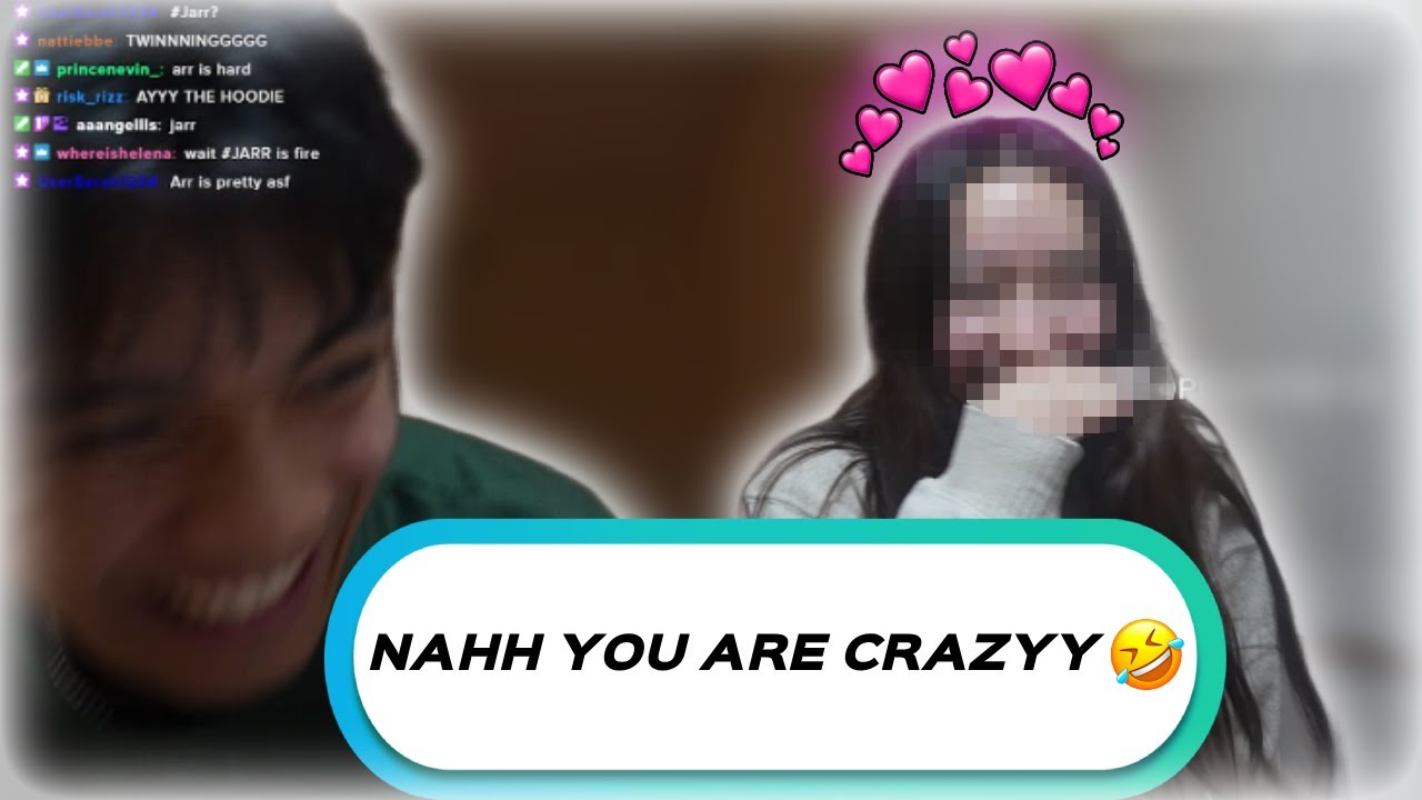 hanging out with my online friend... (she's so weird)