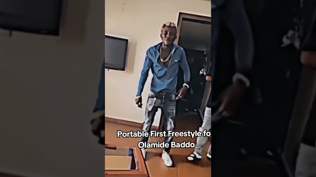 PORTABLE FIRST FREESTYLE FOR OLAMIDE @Portablezazoo @OlamideBaddosneh #portable#olamide#afrobeat